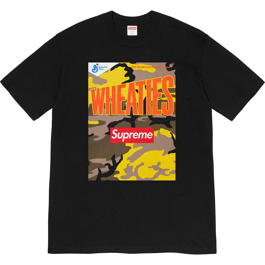 Supreme Wheaties Tee Black | Hype Vault Kuala Lumpur | Asia's Top Trusted High-End Sneakers and Streetwear Store | Authenticity Guaranteed