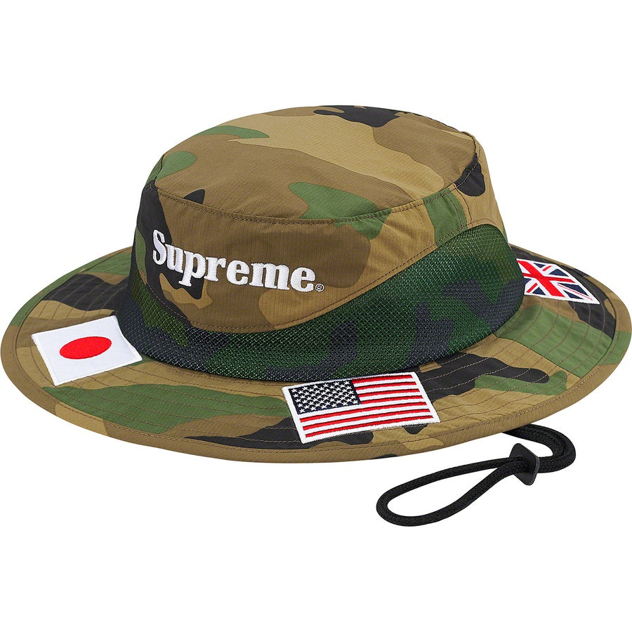 Supreme Flags Boonie Woodland Camo