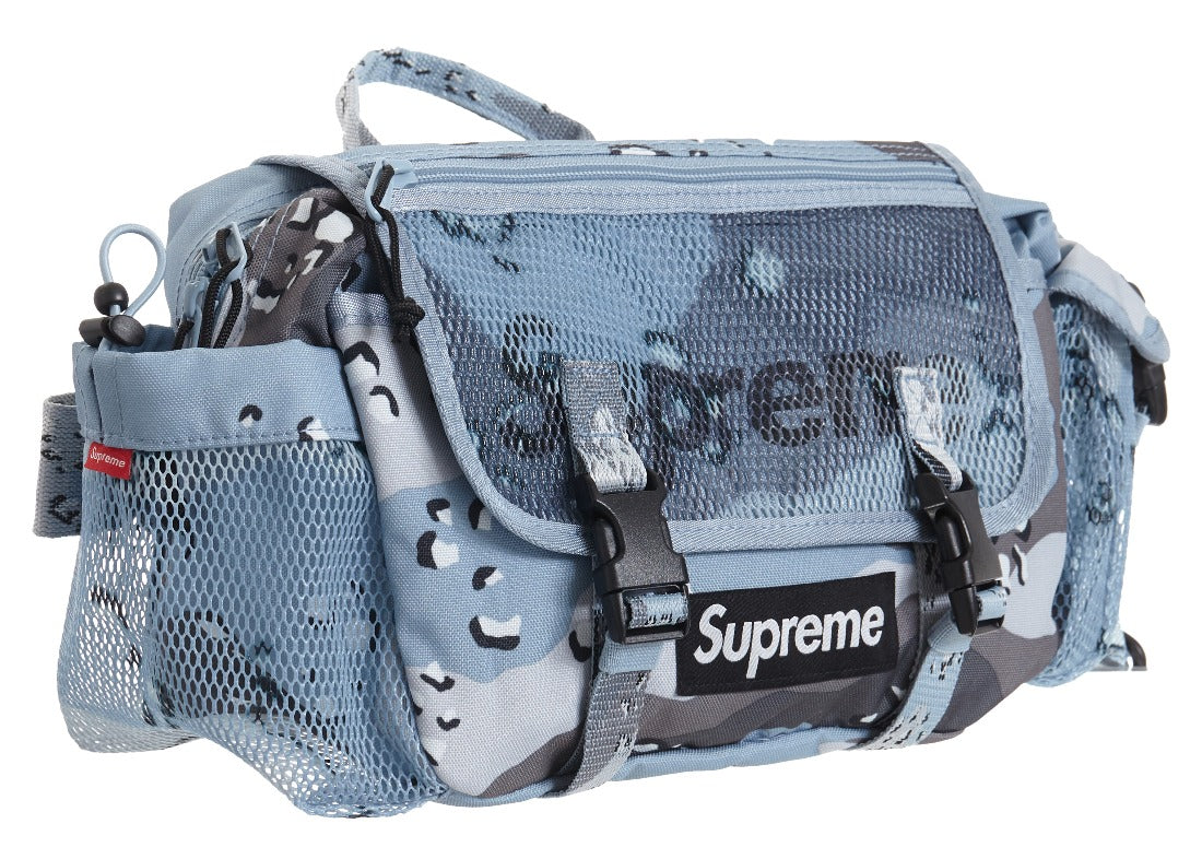 Supreme Harness Waist Bag Silver/Blue