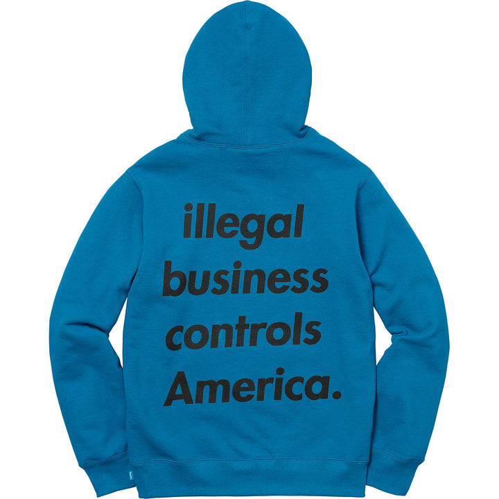 Supreme Illegal Business Hooded Sweatshirt Dark Aqua | Hype Vault Kuala Lumpur | Asia's Top Trusted High-End Sneakers and Streetwear Store