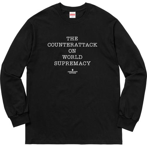 Supreme UNDERCOVER/Public Enemy Counterattack L/S Tee Black | Hype Vault Kuala Lumpur | Asia's Top Trusted High-End Sneakers and Streetwear Store