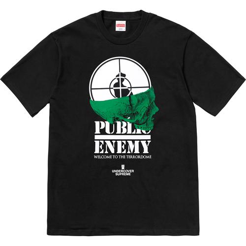 Supreme UNDERCOVER/Public Enemy Terrordome Tee Black | Hype Vault Kuala Lumpur | Asia's Top Trusted High-End Sneakers and Streetwear Store
