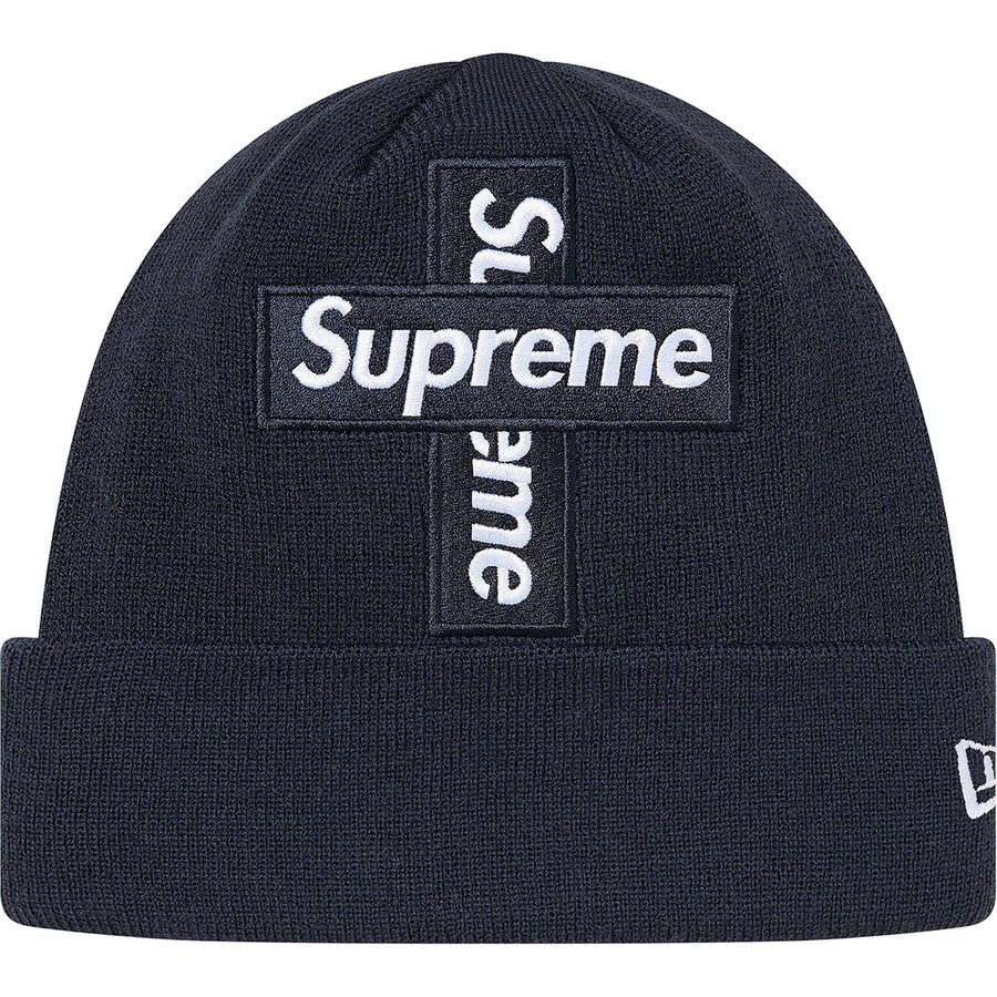 Supreme x New Era Cross Box Logo Beanie 'Black' | Men's Size Onesize