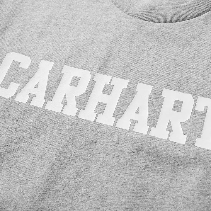 Carhartt WIP L/S College T-Shirt Grey Heather