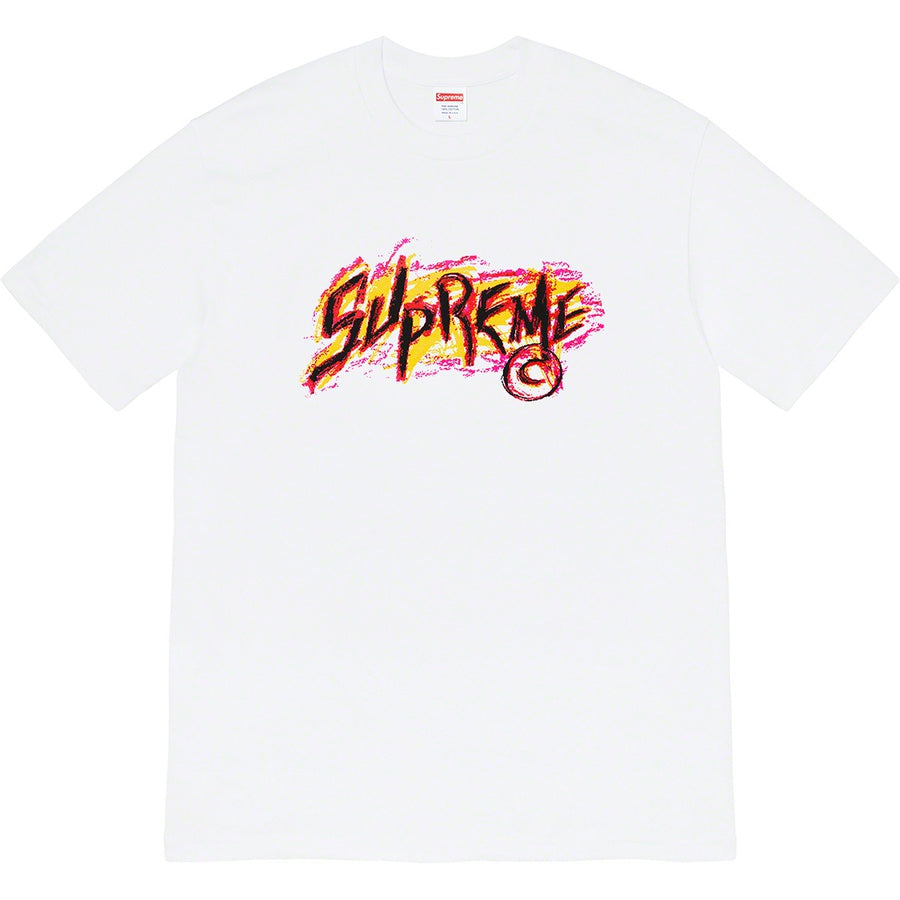 Supreme Scratch Tee White | Hype Vault Malaysia