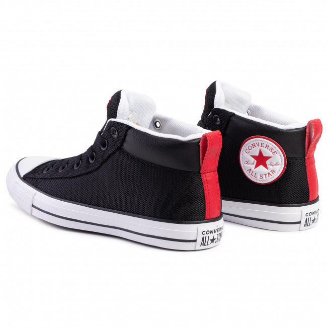 Converse Chuck Taylor All Star Street Mid Black Red | Hype Vault Malaysia