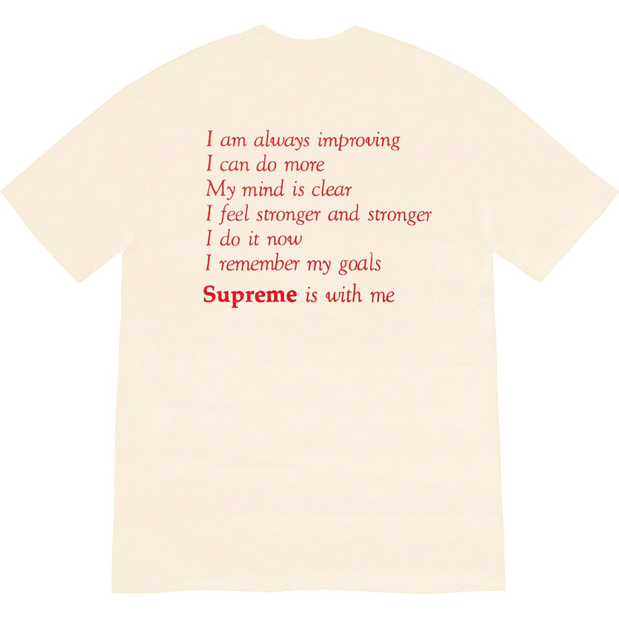 Supreme Stay Positive Tee Natural (FW20) | Hype Vault Malaysia
