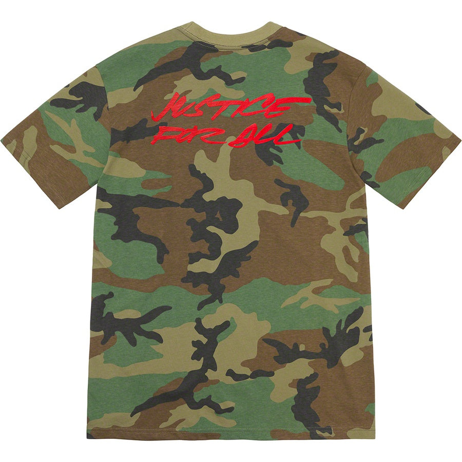 Supreme Futura Logo Tee Woodland Camo | Hype Vault Malaysia