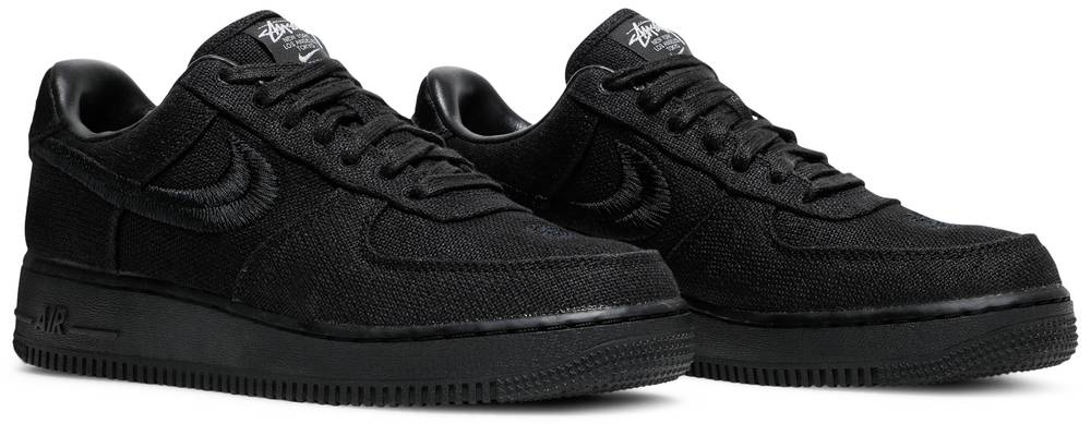 Stussy air force 1 black retail Clearance