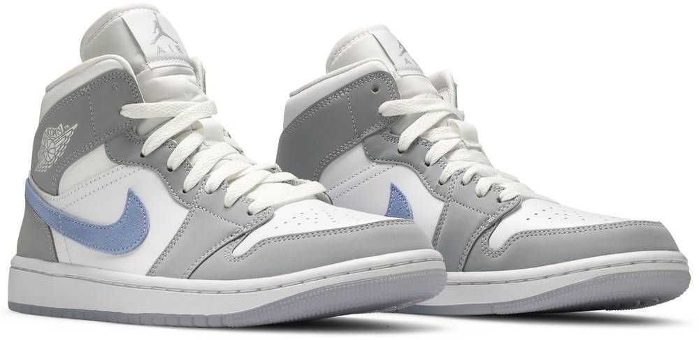 Air Jordan 1 Mid Wolf Grey Aluminum (W) | Hype Vault Kuala Lumpur | Asia's Top Trusted High-End Sneakers and Streetwear Store | Authenticity Guaranteed