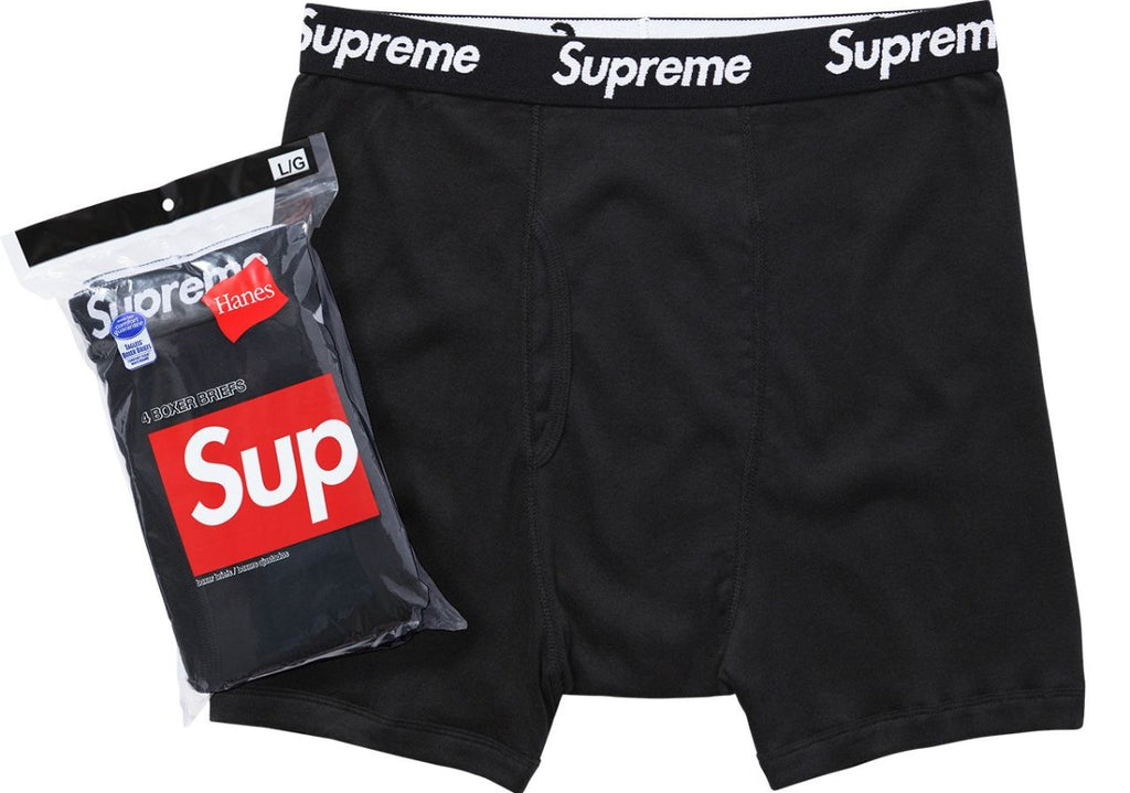 Supreme Hanes Boxer Briefs (4 Pack) | Hype Vault Kuala Lumpur | Asia's Top Trusted High-End Sneakers and Streetwear Store
