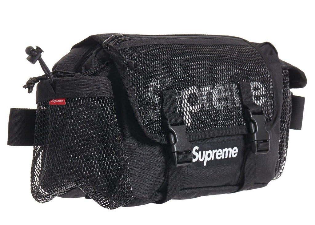 Supreme Black Mesh Waist Bag (SS20) - Hype Vault 