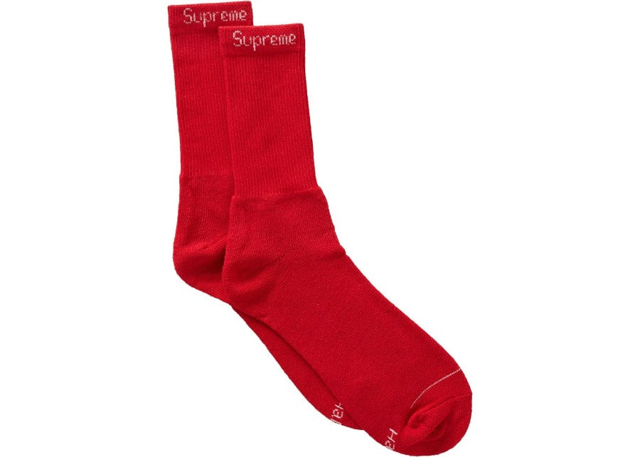Supreme Red Hanes Crew Socks (4 Pack) | Hype Vault Kuala Lumpur | Asia's Top Trusted High-End Sneakers and Streetwear Store