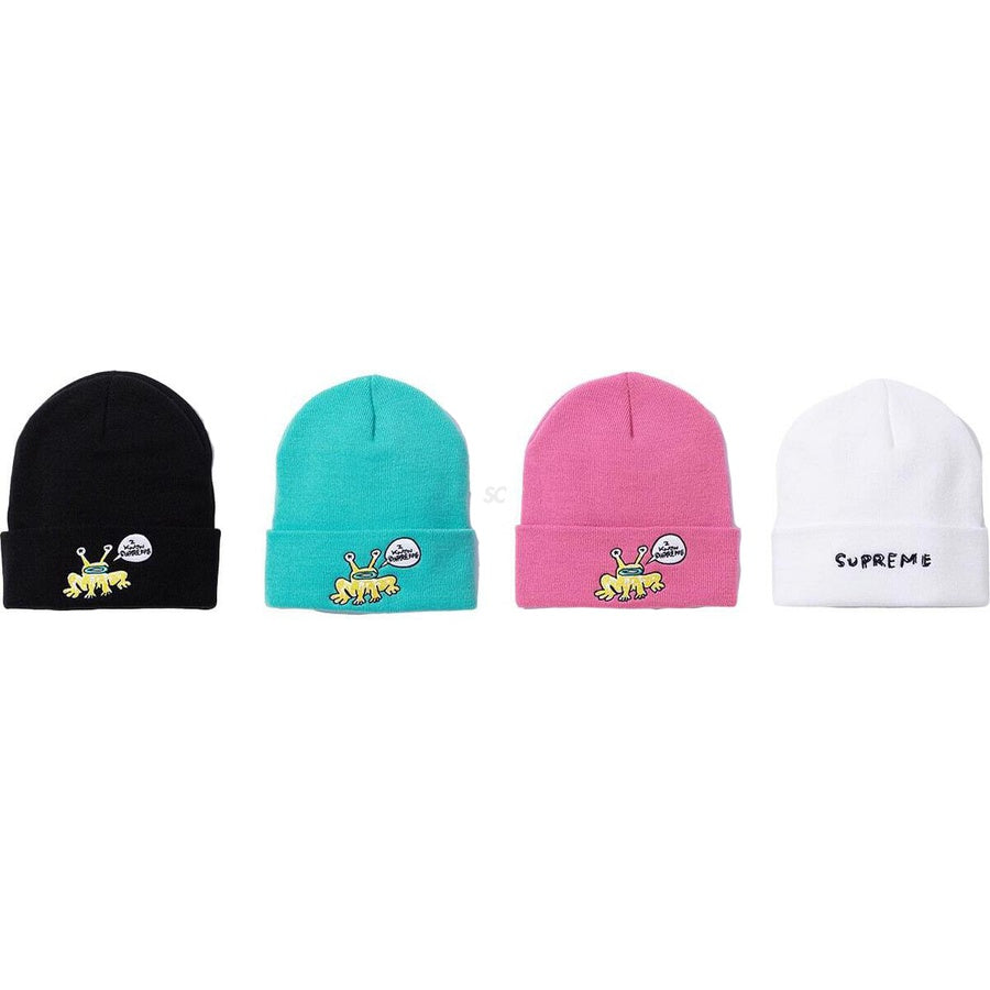 Supreme Daniel Johnston White Beanie - Hype Vault 