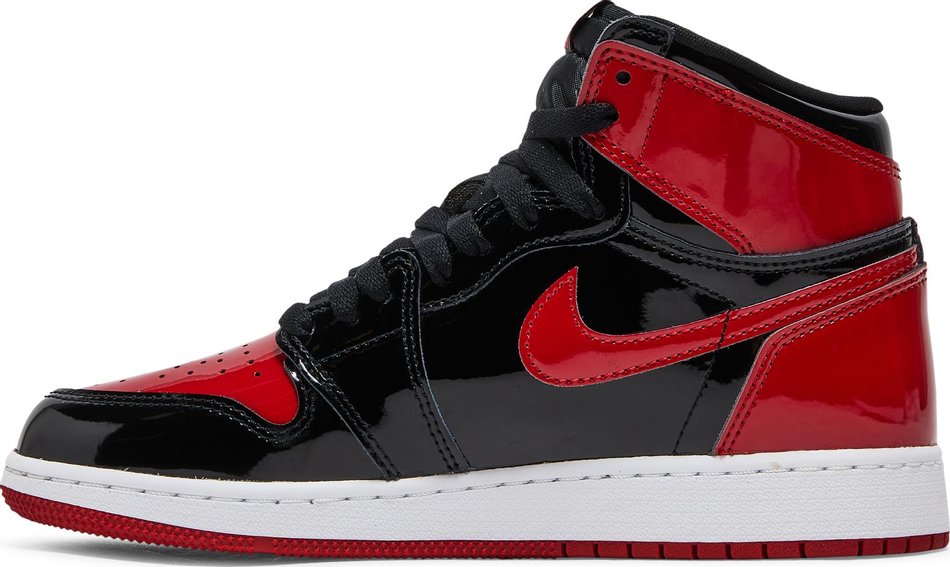 Air Jordan 1 Retro High Patent Bred (GS) | Hype Vault Kuala Lumpur | Asia's Top Trusted High-End Sneakers and Streetwear Store