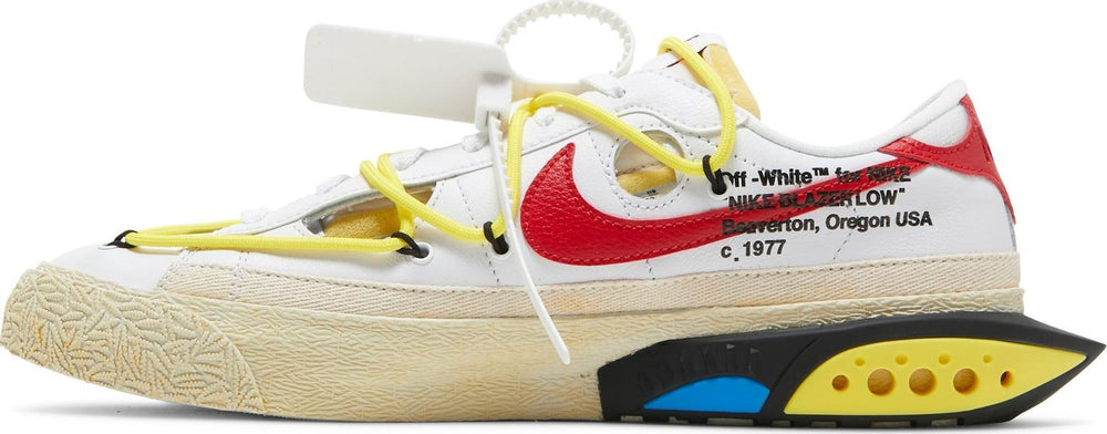 Off-White x Nike Blazer Low 'White University Red' | Hype Vault Kuala Lumpur | Asia's Top Trusted High-End Sneakers and Streetwear Store