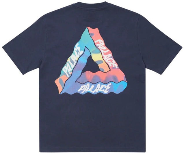 Palace Tri Visions T shirt Navy Hype Vault