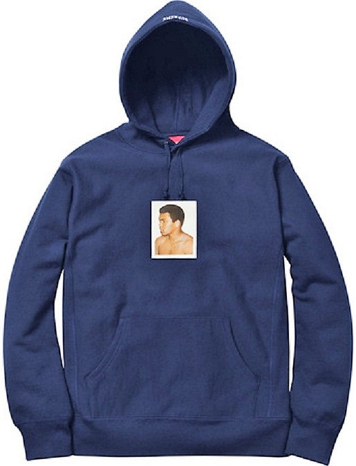 Supreme Ali Warhol Hooded Sweatshirt Navy (Size L)