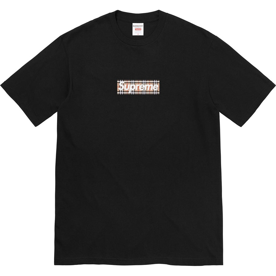 Supreme x Burberry Box Logo T-Shirt Black | Hype Vault | Asia's Top Trusted High-End Sneakers and Streetwear Store