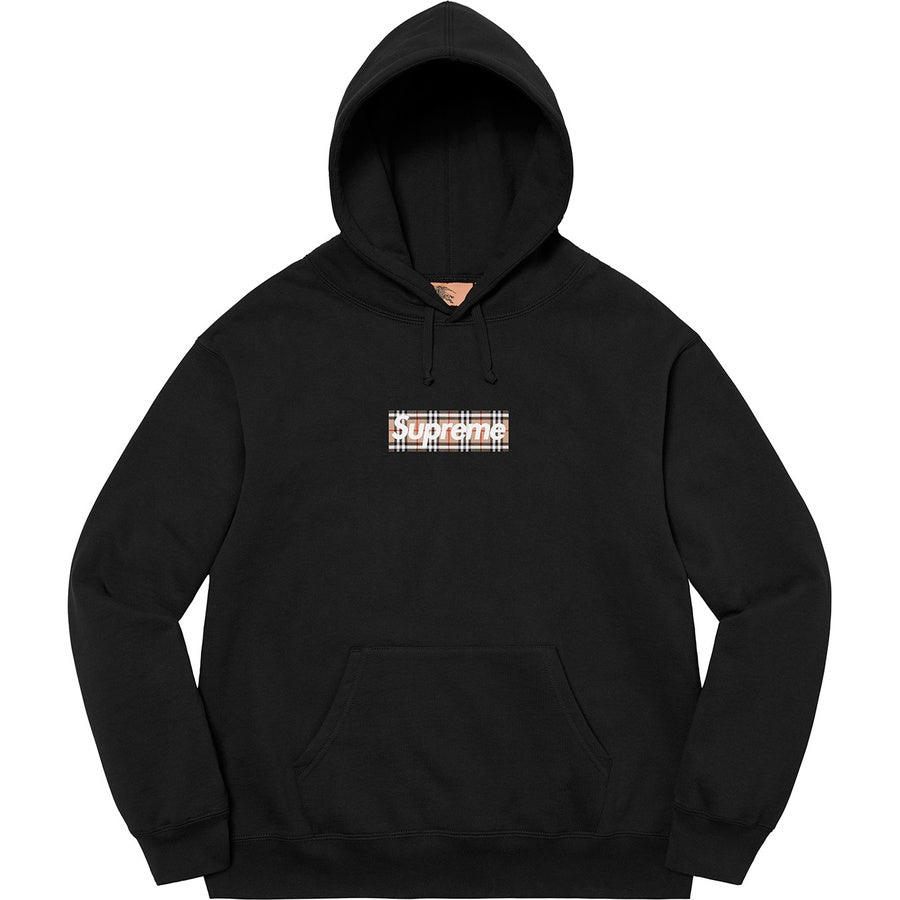 Supreme x Burberry Box Logo Hooded Sweatshirt Black (Pre-Order