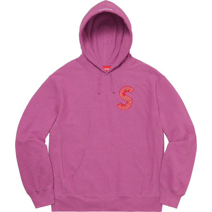 Supreme S Logo Hooded Sweatshirt Bright Purple - Hype Vault Malaysia