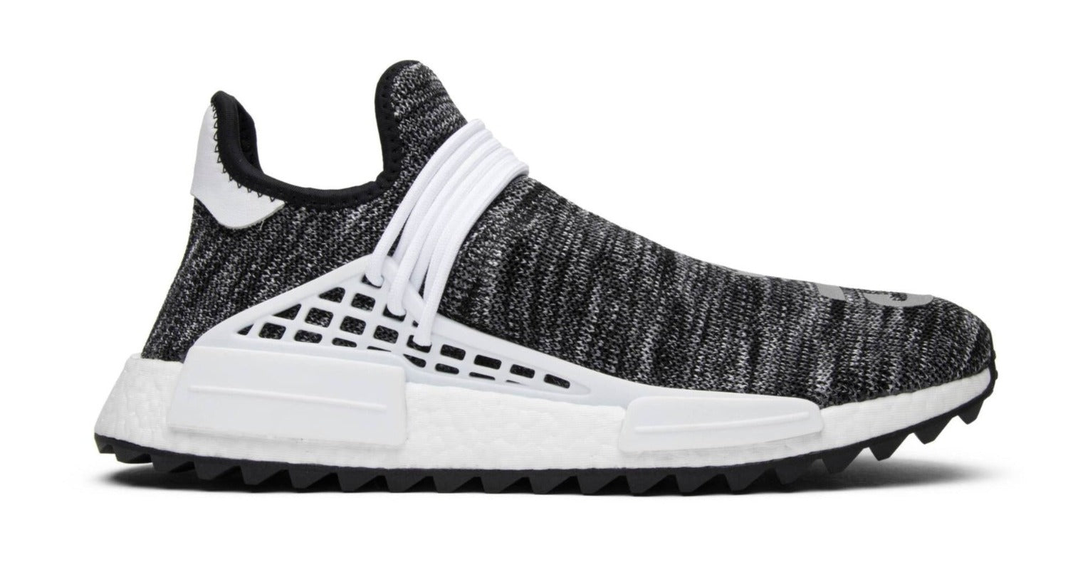 Human race nmd on sale black and white