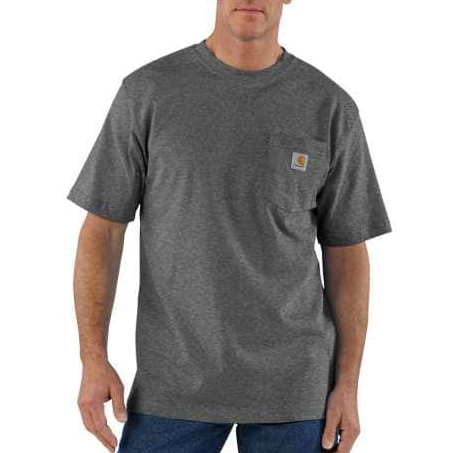 Carhartt K87 Workwear Pocket T-Shirt Carbon Heather (Size L)