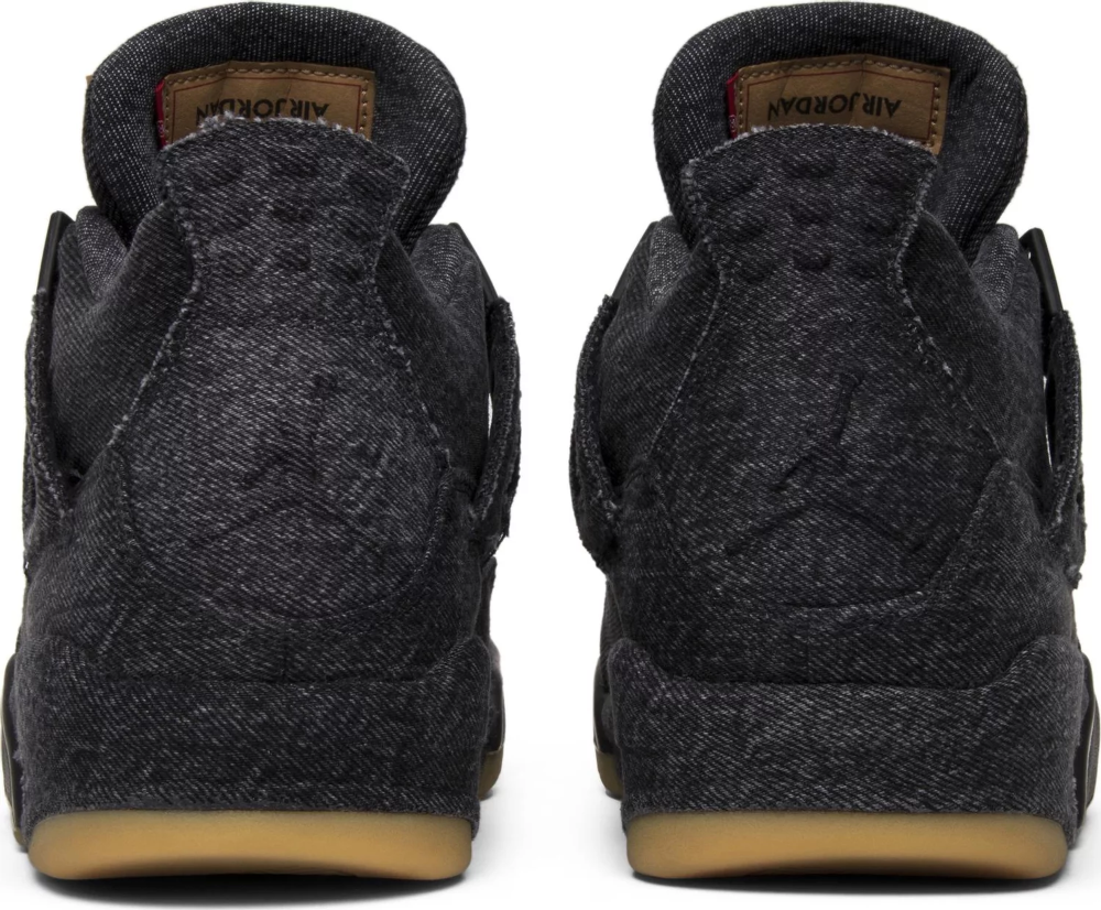 Levi's x air 2025 jordan 4 black denim