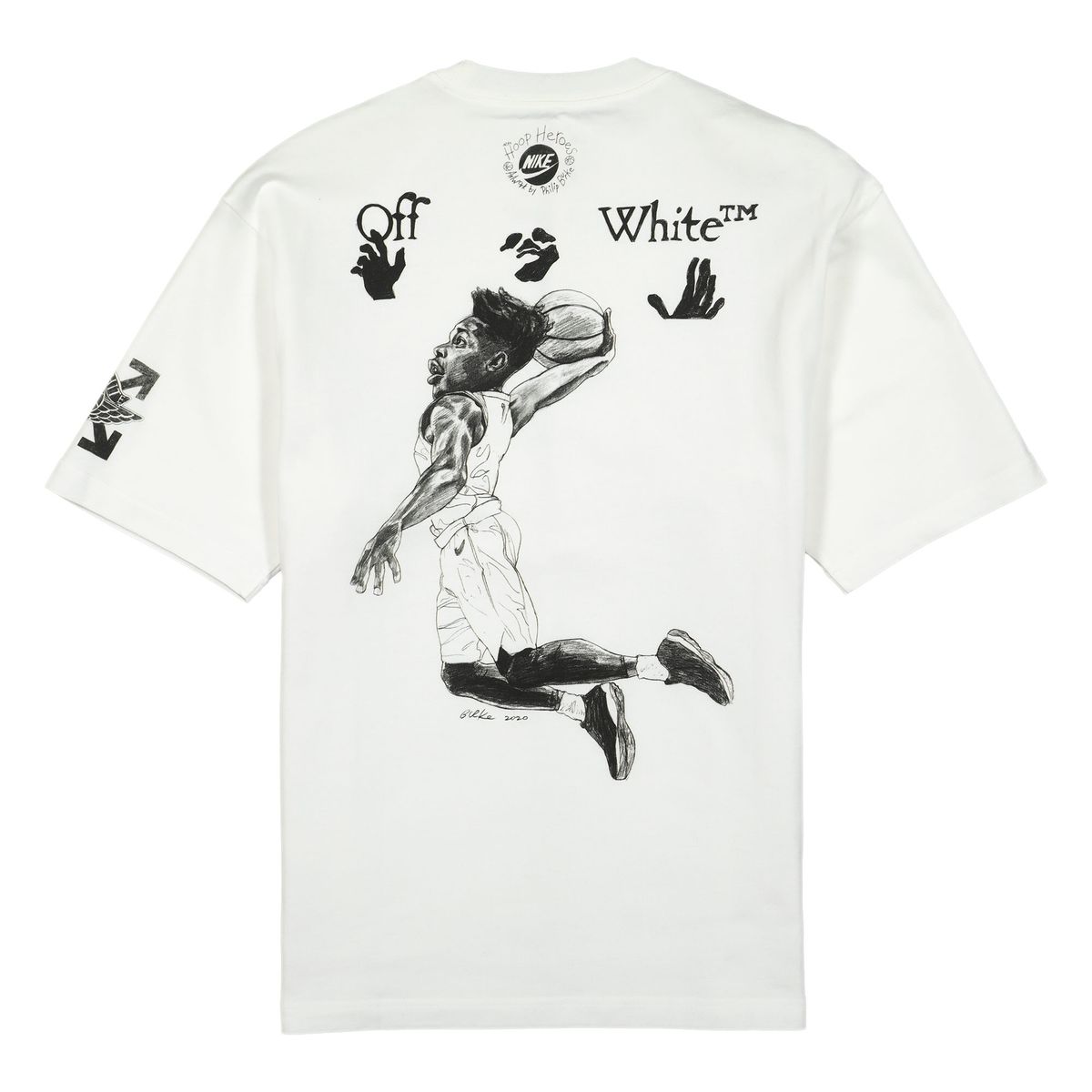 注目コラボ OFF-WHITE × NIKE JORDAN T-SHIRTS Tシャツ XS〜2XL OFF-WHITE x Jordan T-shirt Sail Men's - FW21 - US