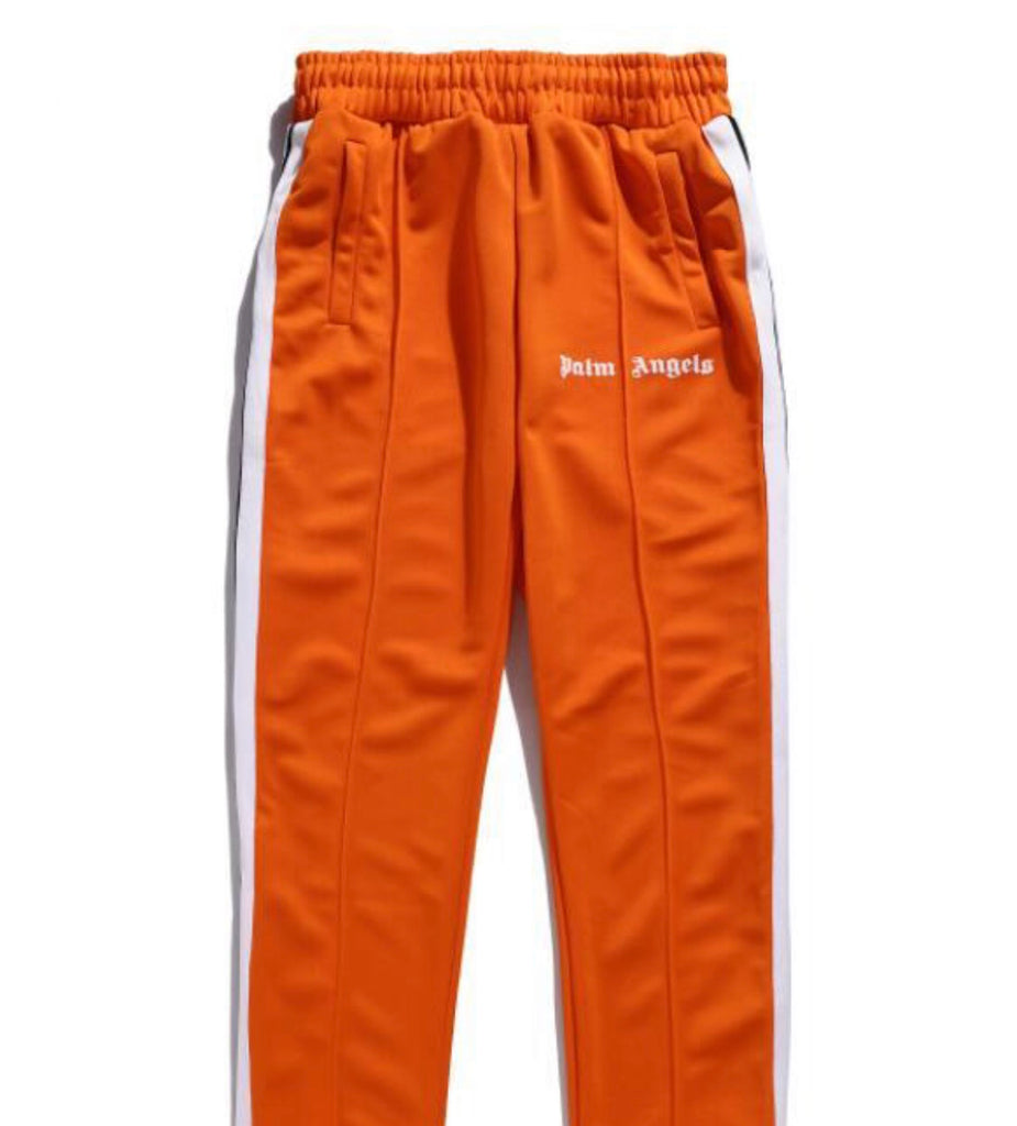 Palm Angels Logo Track Pants Orange (Size M) - Hype Vault 