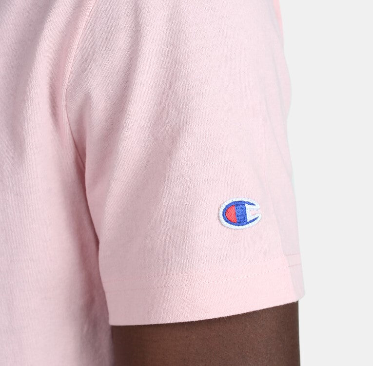 Champion Embroidered Big Script T-Shirt Pink - Hype Vault 