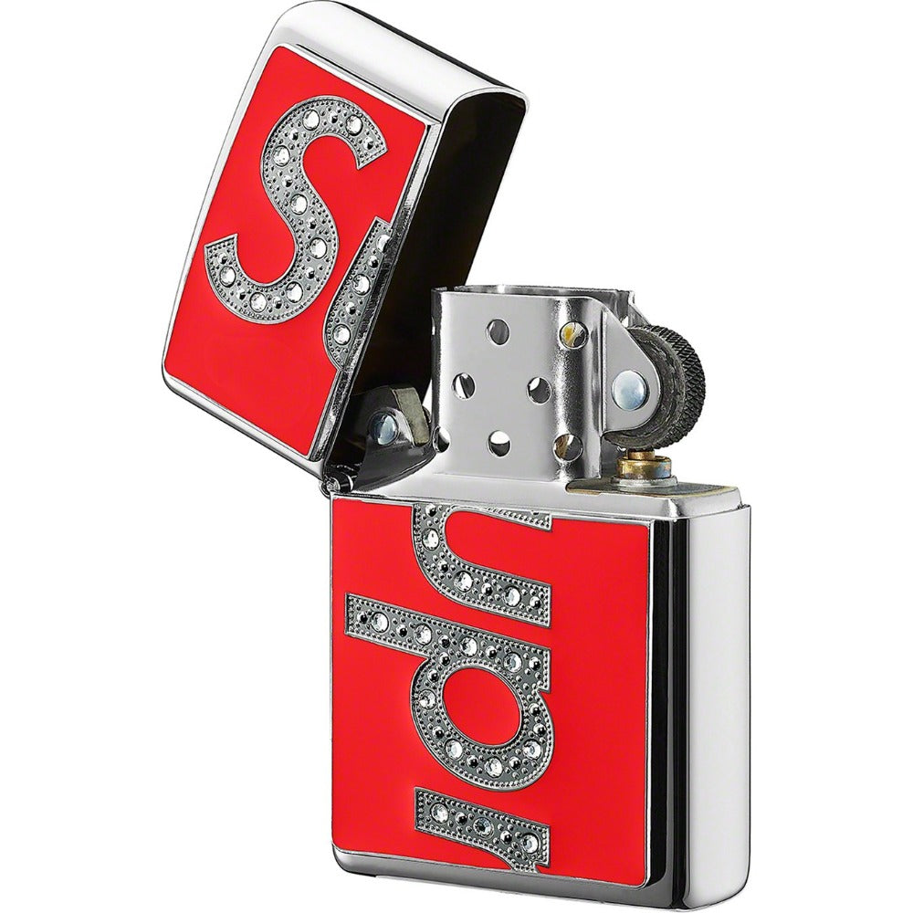 Supreme Swarovski Zippo Red – Hype Vault