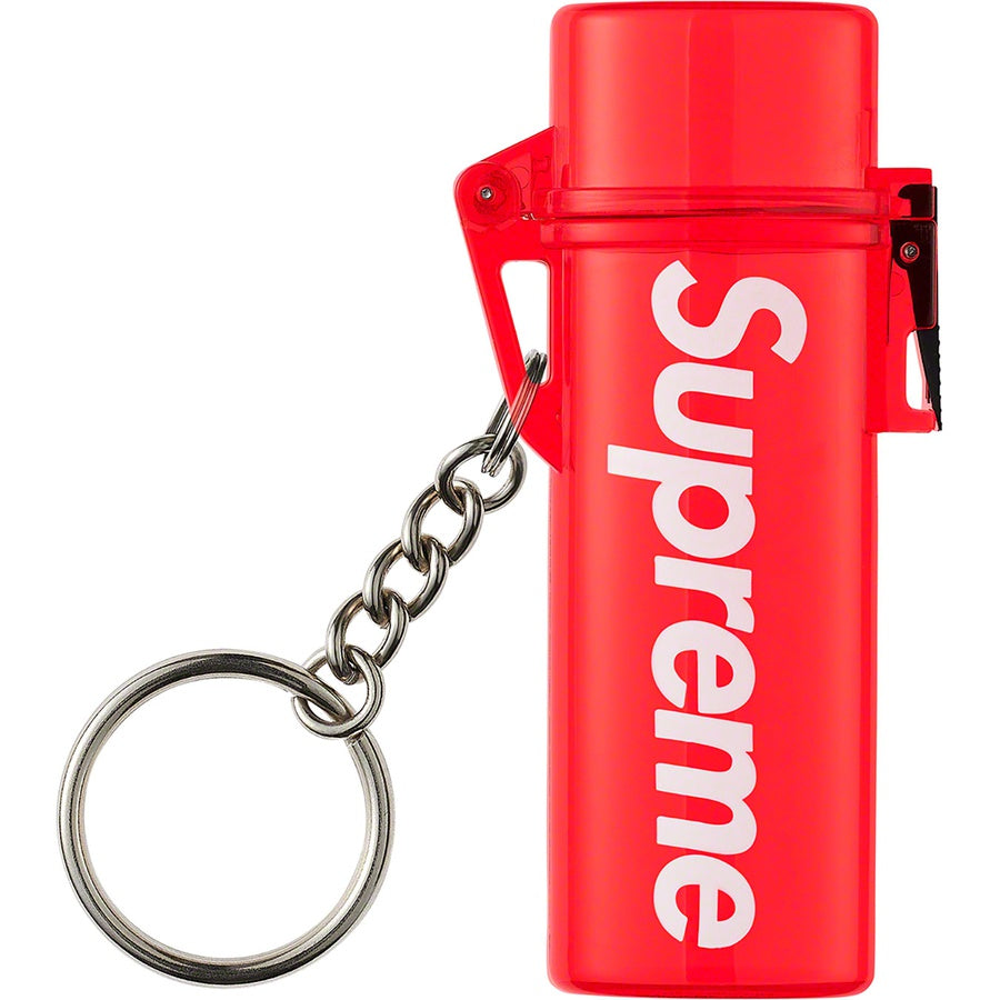 Supreme Waterproof Lighter Case Keychain Red | Hype Vault