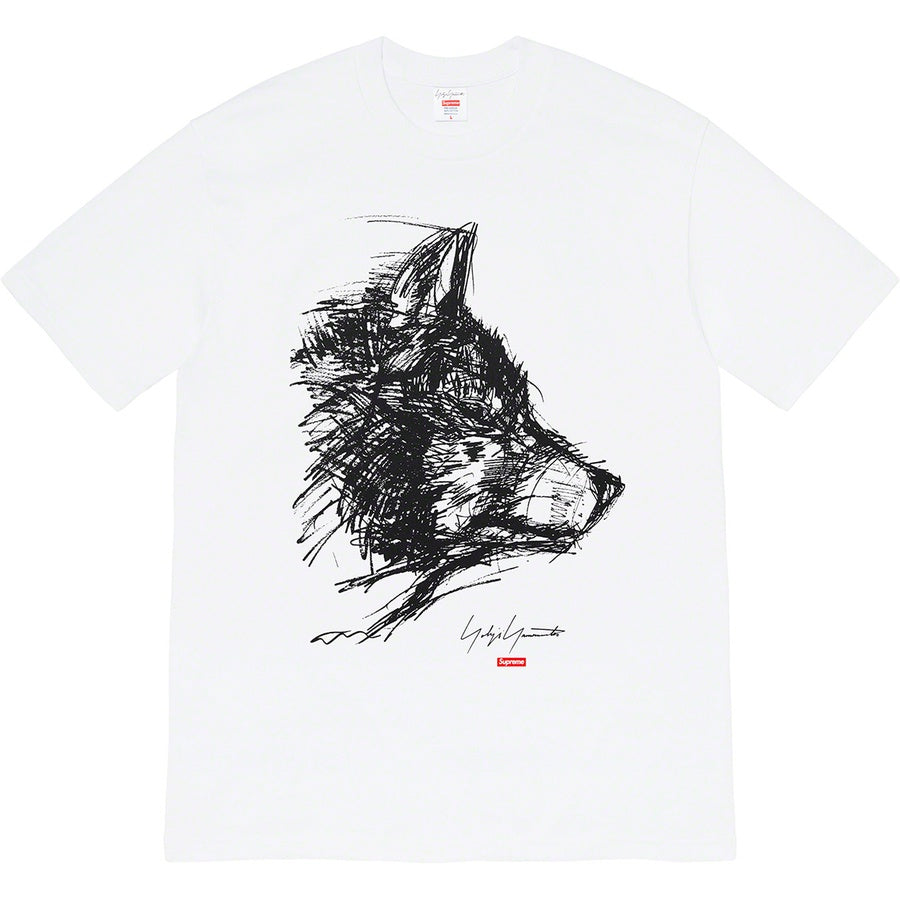 Supreme Yohji Yamamoto Scribble Wolf Tee White | Hype Vault Malaysia