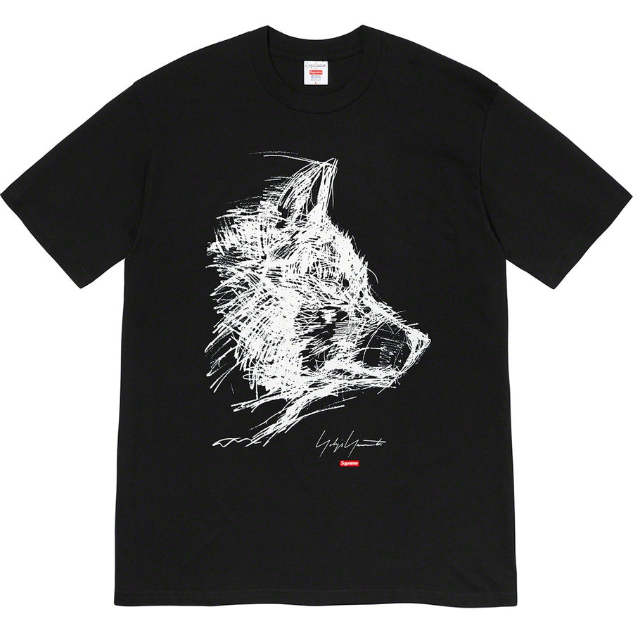 Supreme Yohji Yamamoto Scribble Wolf Tee Black | Hype Vault Malaysia